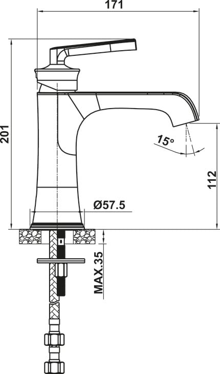 Vòi Trộn Lavabo Fusion 147 Hafele 589.69.071