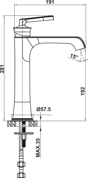 Vòi Trộn Lavabo Fusion 191 Hafele 589.69.074