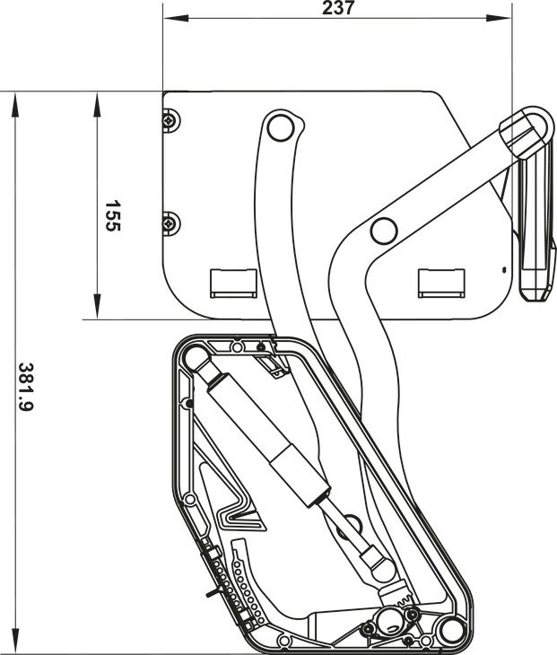 Kệ Nâng Hạ Imove 700mm Hafele 504.68.374