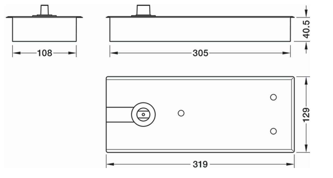 Bản Lề Sàn EN4 120Kg Hafele 932.79.040