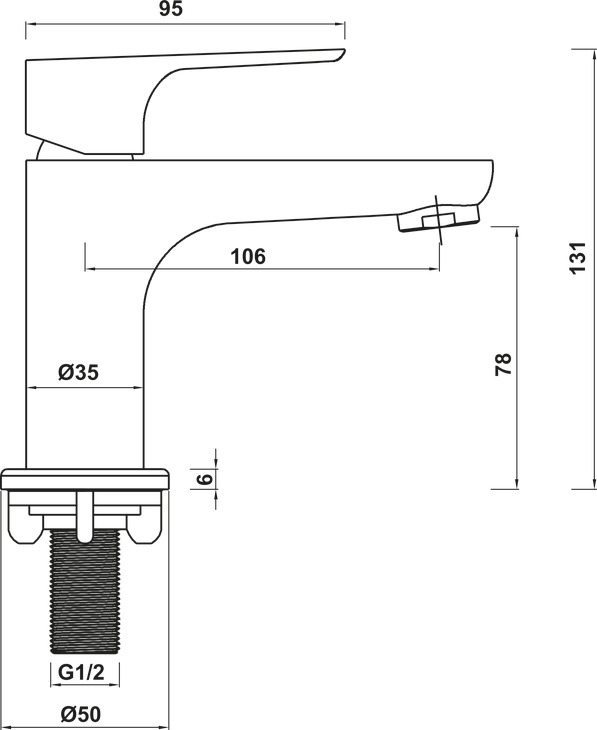 Vòi Trộn Lavabo Eco Hafele 485.61.035