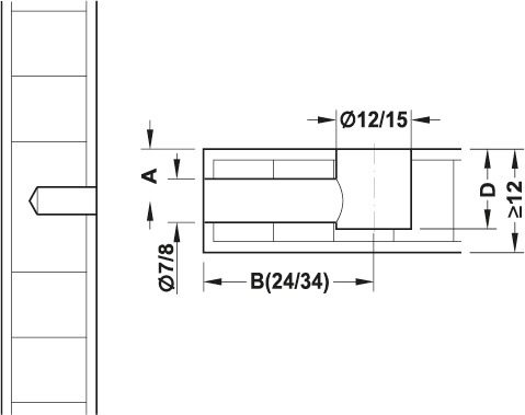 Liên kết minifix 12/12 Hafele 262.17.620