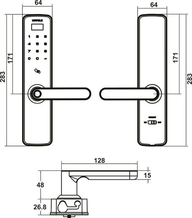 Thẻ Từ Lớn Khóa Điện Tử Hafele 917.80.739