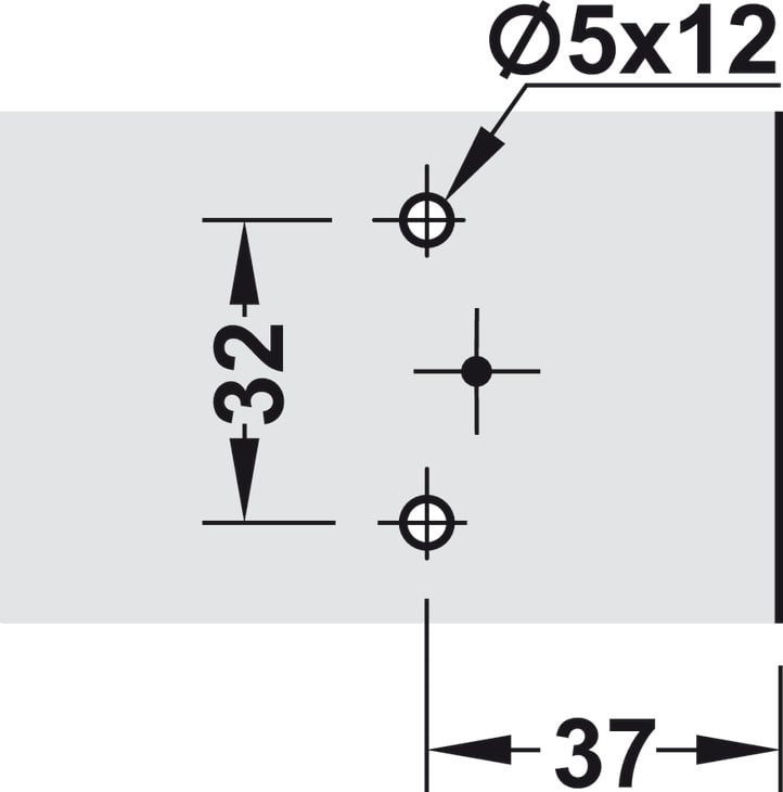 Đế Bản Lề Mettalla SM Hafele 311.71.540