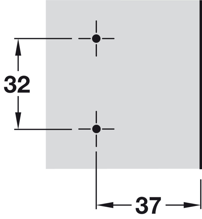 Đế Bản Lề Mettalla SM Hafele 311.71.540