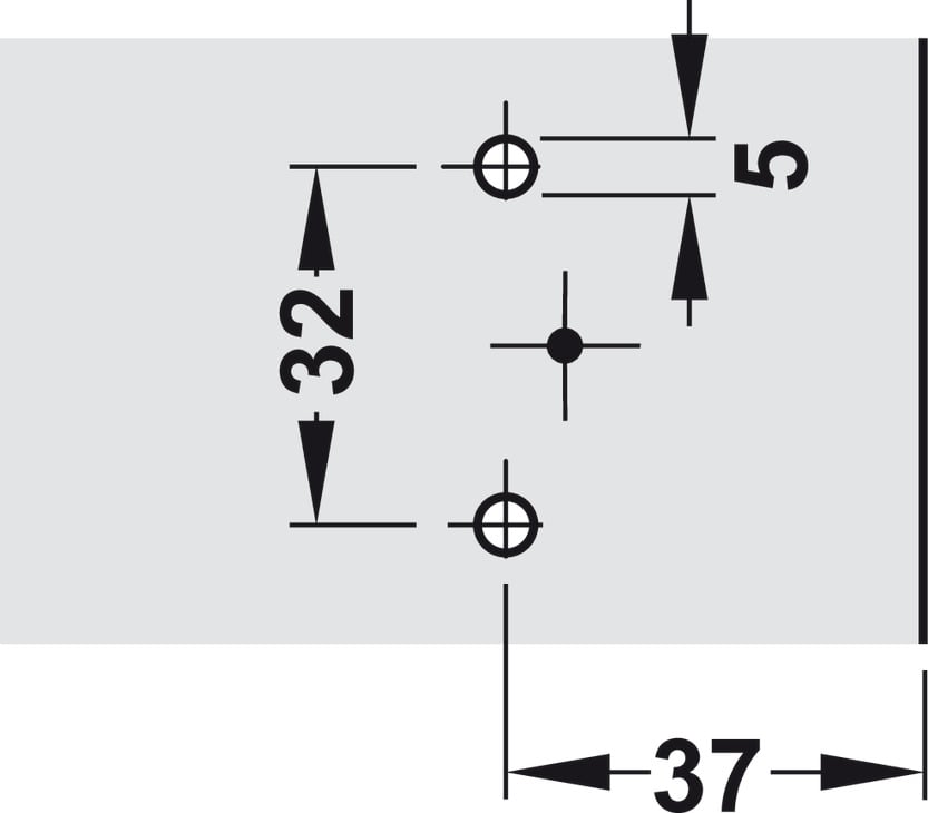 Đế Bản Lề Metalla A Hafele 311.01.080