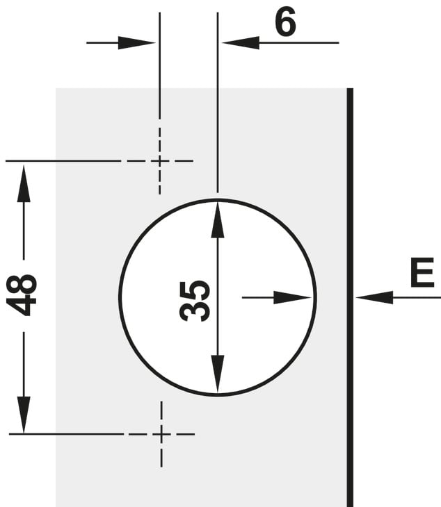 Bản Lề Trùm Ngoài Metalla SM 165º Hafele 315.28.750