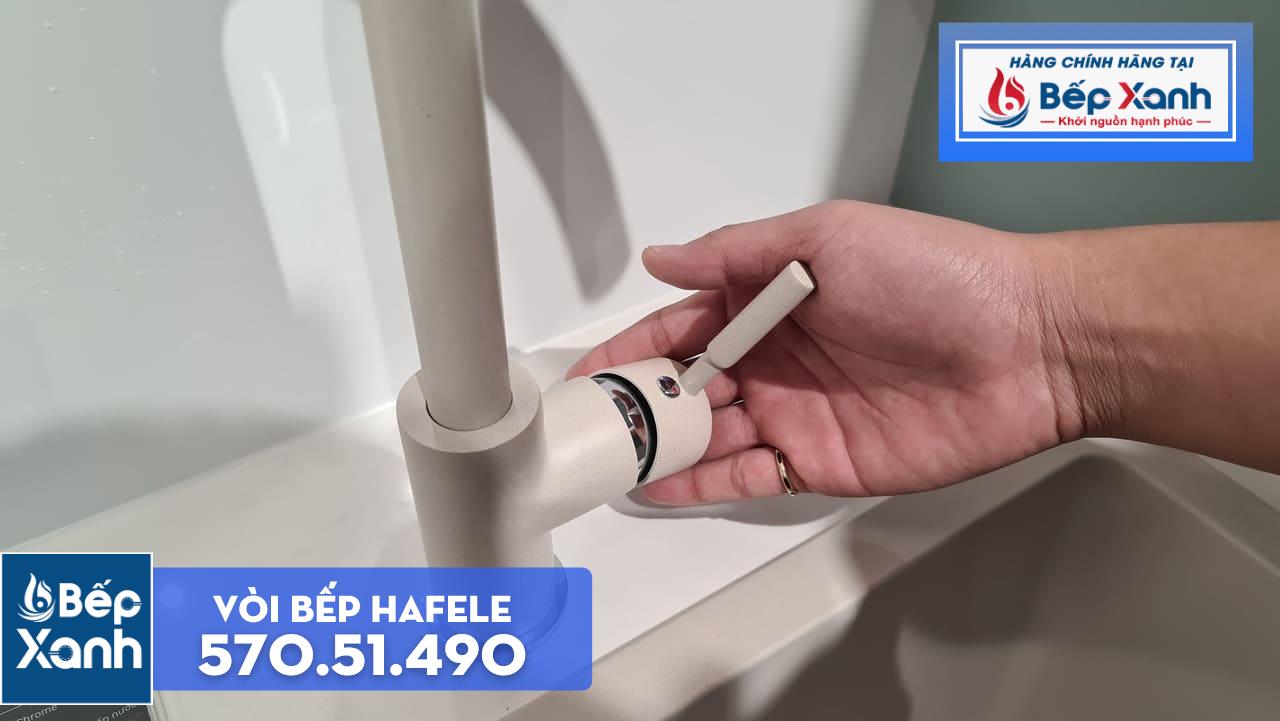 Vòi rửa chén Hafele HT19-GH1F270 570.51.490 - Vòi mạ màu đá tuyệt đẹp