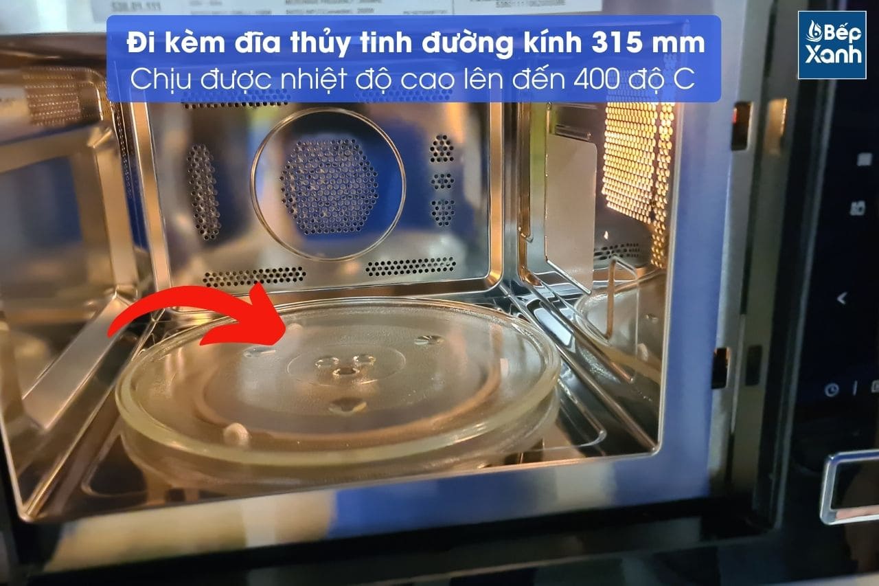 Lò vi sóng kết hợp nướng âm tủ Hafele HM-B38C 538.01.111