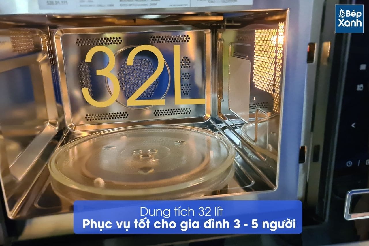 Lò vi sóng kết hợp nướng âm tủ Hafele HM-B38C 538.01.111