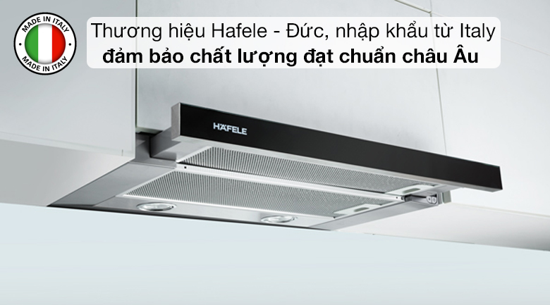 Máy Hút Mùi Âm Tủ 60cm Hafele HH-TG60E / Ngang 60cm, Kính đen, Mã số 539.81.073
