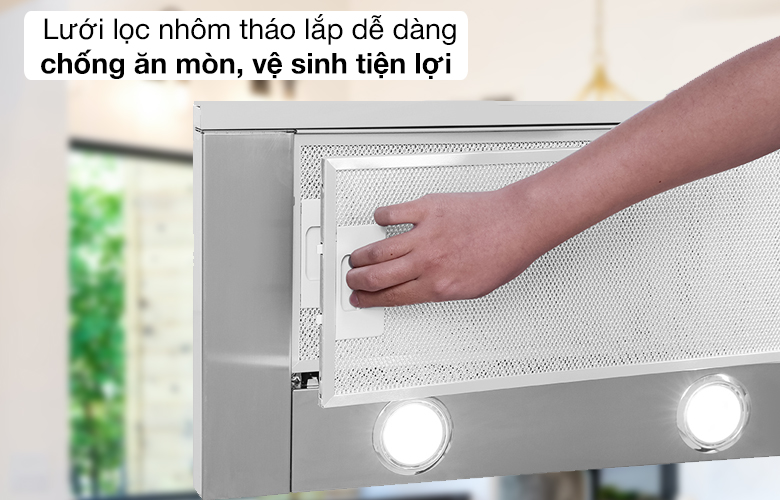 Máy Hút Mùi Âm Tủ 90cm Hafele HH-TG90E / Ngang 90cm, Kính đen, Mã số 539.81.075
