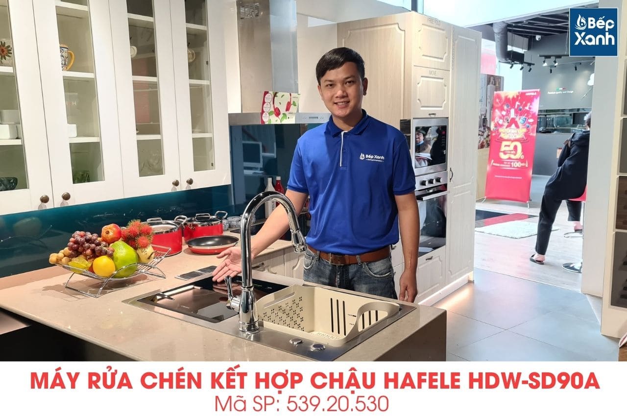 Máy Rửa Chén Tích Hợp Chậu Rửa Hafele HDW-SD90A 539.20.530