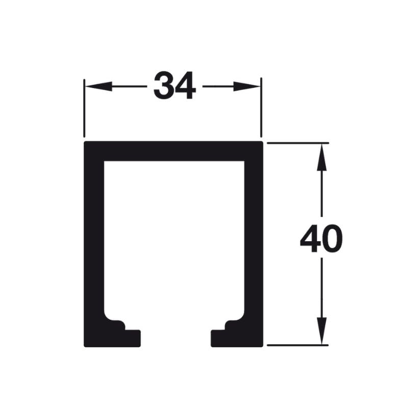 Hệ thống cửa trượt Hafele 940.80.200