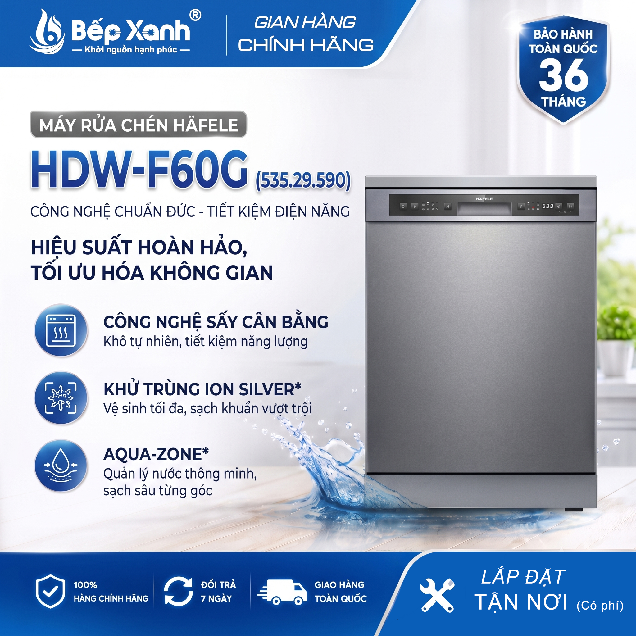 Máy Rửa Chén Độc Lập Hafele HDW-F60G 535.29.590