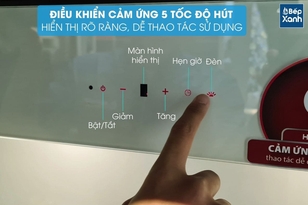 Máy hút mùi áp tường Hafele HH-WVGS90A / Kiểu hiện đại, Ngang 90cm mã số 533.80.203
