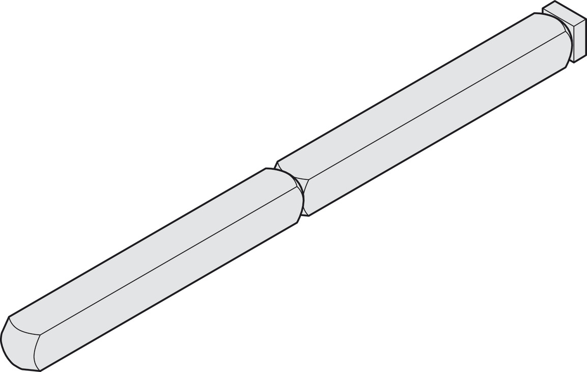 Trục XOAY rời 8x120mm Hafele 909.83.711