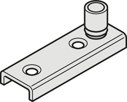 Dẫn Hướng Sàn Có Bánh Xe 10mm Hafele 940.42.032