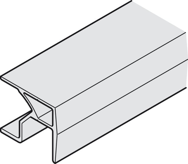 Ray trượt cho cửa xếp trượt F-Fo61 2.5m Hafele 409.31.605