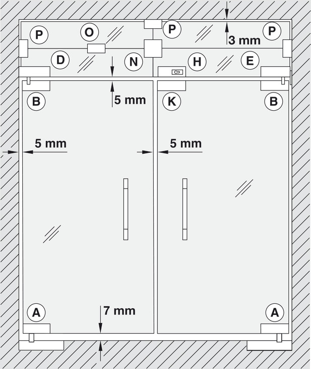 Kẹp Kính Trên Inox Mờ Hafele 981.00.010
