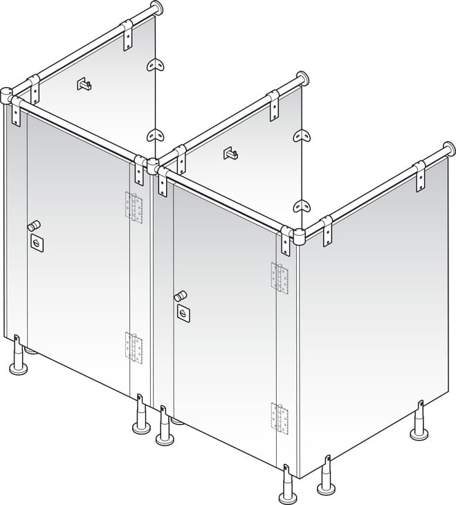 Chân Đỡ Vách Ngăn WC Công Cộng Hafele 988.98.110