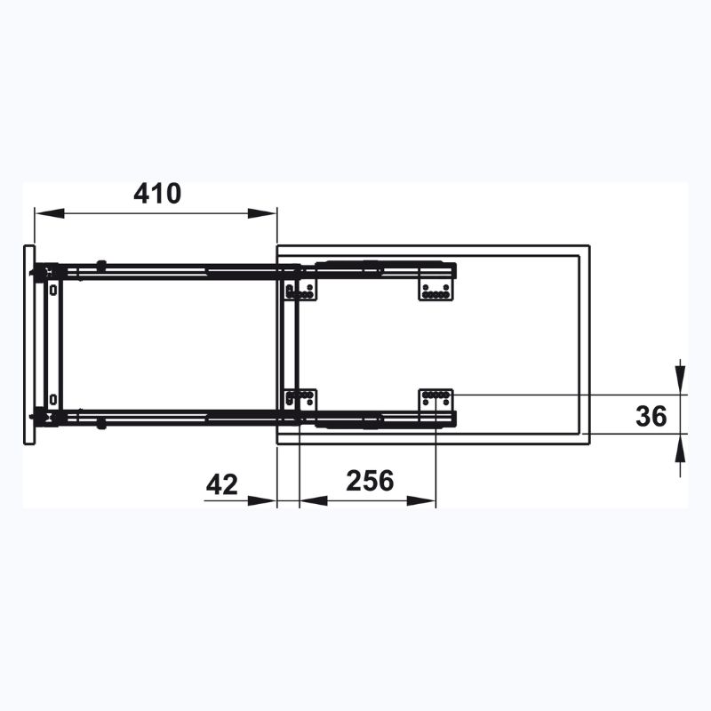 Kệ đựng gia vị Hafele 549.20.231 - Cho chiều rộng tủ 200 mm