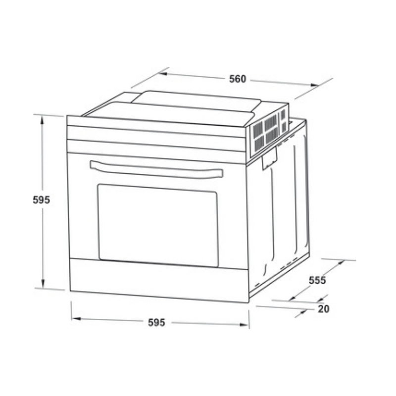 Lò Nướng Âm Tủ Hafele HO-2KT65A 538.61.441