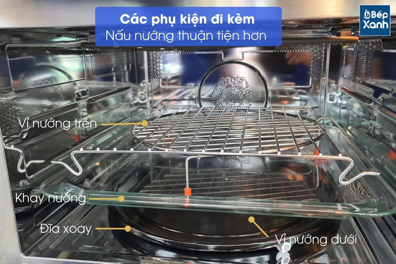 Lò vi sóng kết hợp nướng âm tủ Hafele HO-KT45B 535.02.731