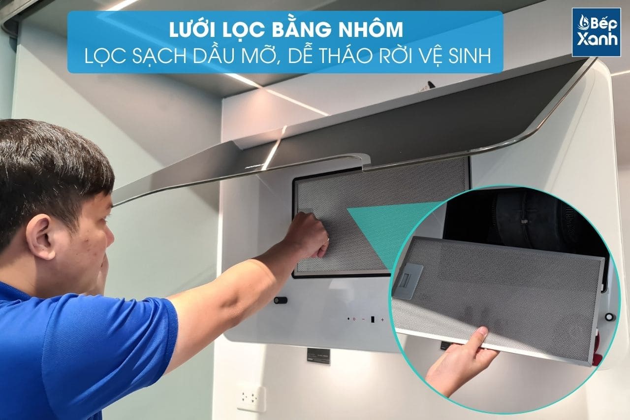 Máy hút mùi áp tường Hafele HH-WVGS90A / Kiểu hiện đại, Ngang 90cm mã số 533.80.203