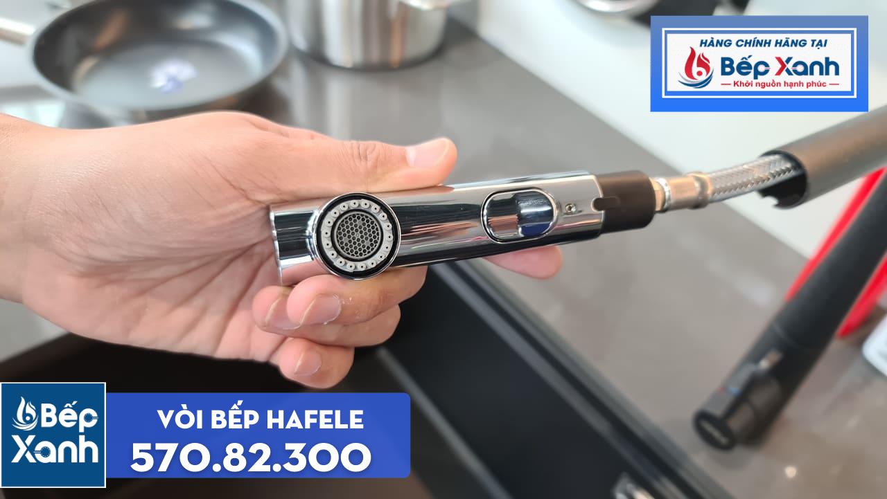 Vòi rửa chén Hafele HT20-GH1P259 / Màu đen / Đồng mạ màu đá, Mã số 570.82.300