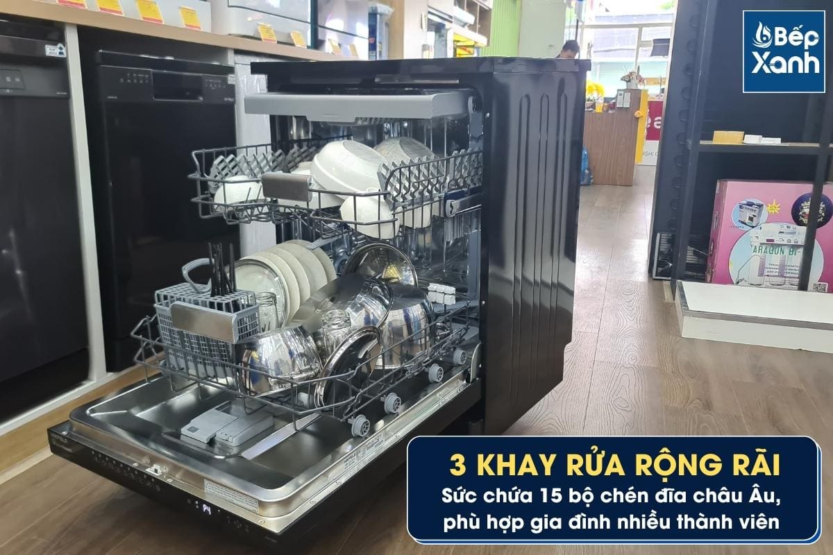 Máy Rửa Chén Độc Lập 15 Bộ Hafele HDW-F60F 533.23.310 / Tặng bếp từ đơn 2.660.000đ