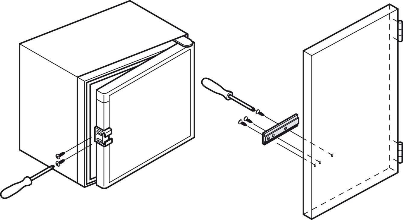 Bas gắn cánh tủ lạnh Hafele 568.16.020