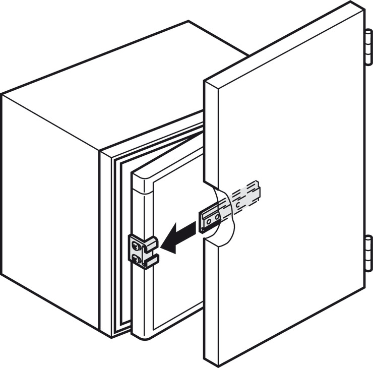 Bas gắn cánh tủ lạnh Hafele 568.16.020