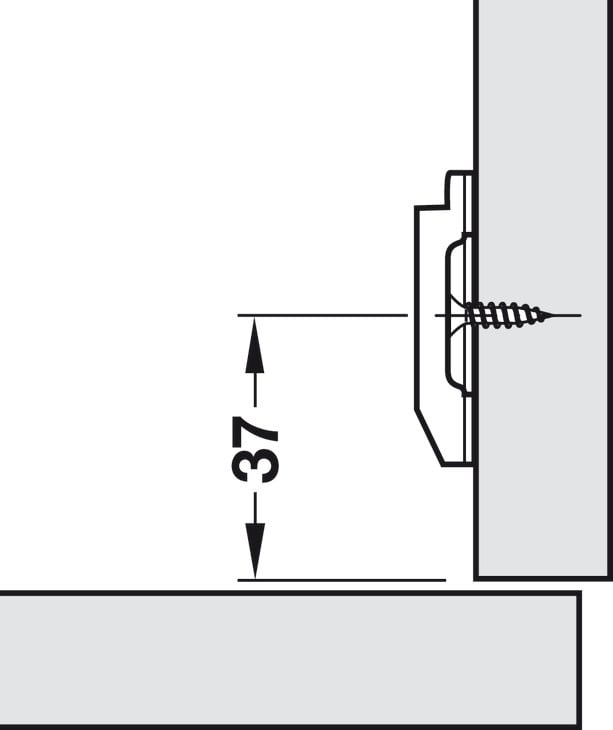 C-pl.M510 A Zi.scr. 0mm Hafele 329.84.020