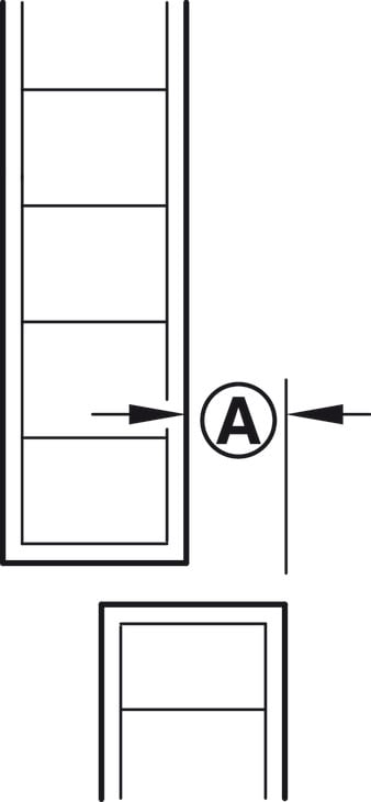 Bộ của lùa pivot DOOR 600mm Hafele 408.07.609