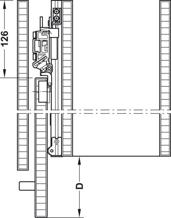 Phụ Kiện Cửa Trượt Finetta Spinfront 30/50 1D Hafele 408.45.022