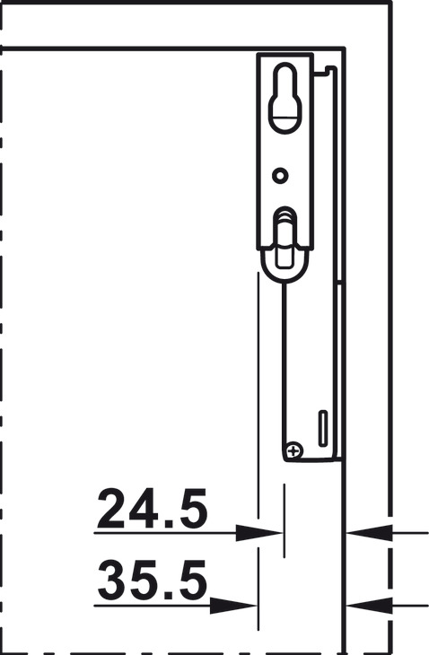 Bộ phụ kiện Free Space 1.8 E PTO (trắng) Hafele 372.27.708