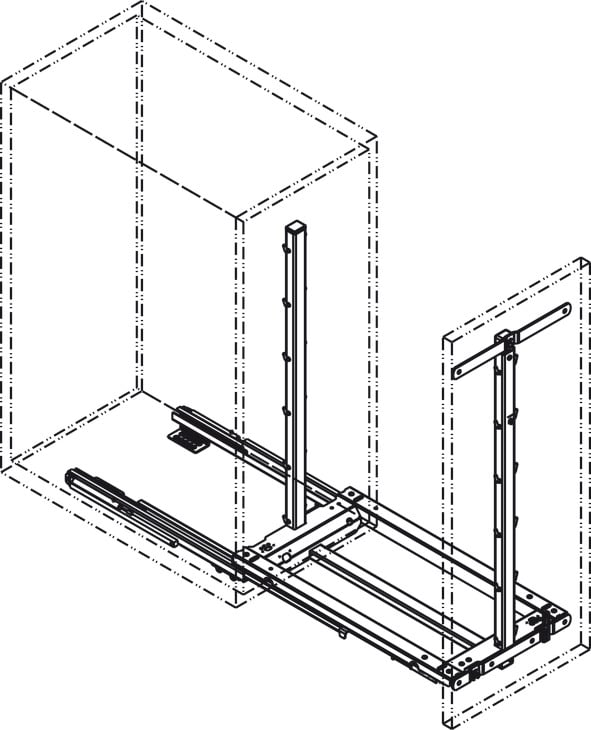Bộ Rổ Kéo 400mm Dipensa Junior III Hafele 545.11.373