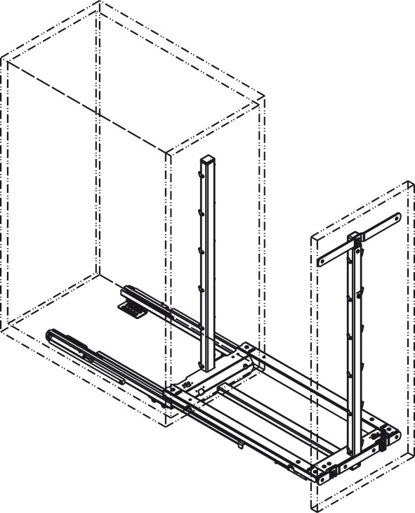 Bộ Rổ Kéo Dipensa Junior III 400mm Hafele 545.11.573