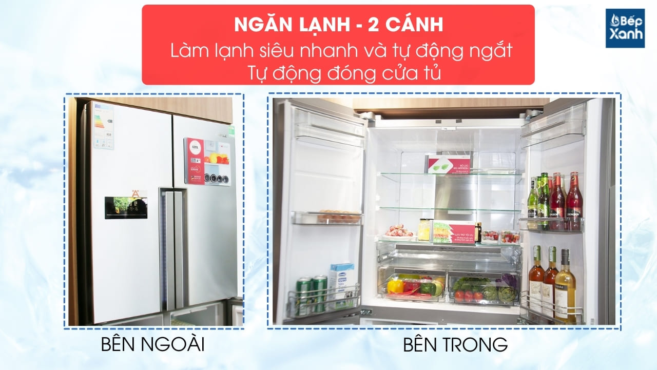 Tủ lạnh 4 Cánh Hafele HF-SBSIB 539.16.230