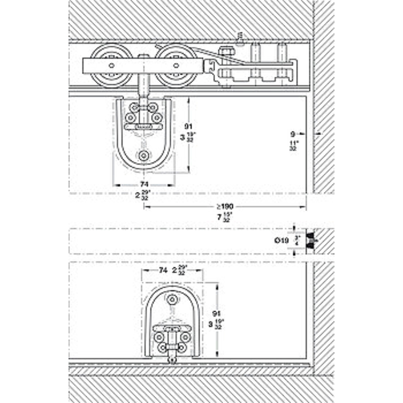 Bộ Các Thành Phần Hawa Junior 160/GP Hafele 941.60.005
