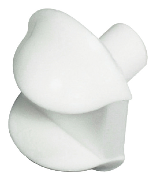 Chốt đỡ kệ kính = nhựa trắng 5/6mm Hafele 287.28.770