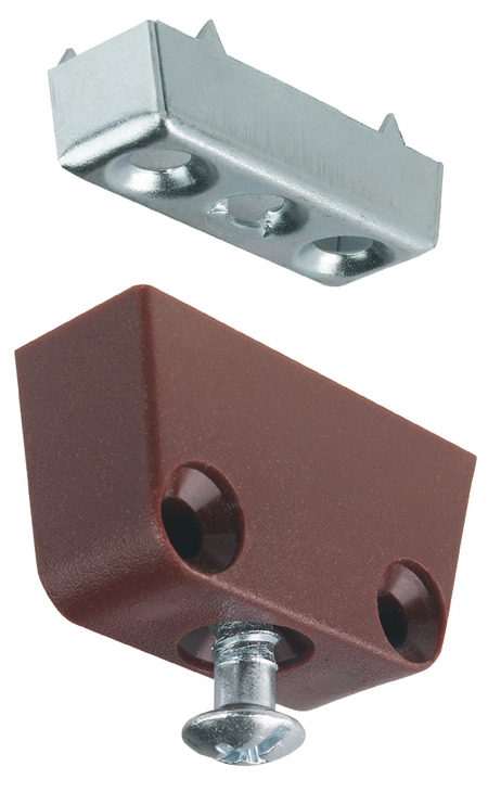 Liên kết RTA nâu 37x20x13mm Hafele 262.61.100