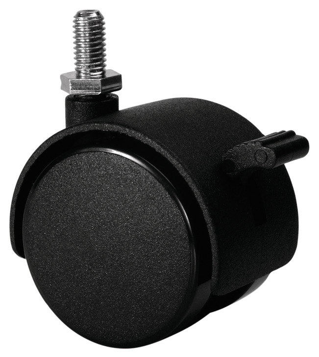Caster W/ BRK 5/16-18 PL BLK 50mm Hafele 660.05.353