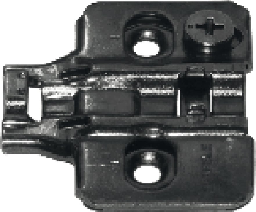 Đế Bản Lề Metalla SM Màu Đen Hafele 315.98.656