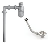 Bộ Xả Cho Chậu 1 Hộc Hafele 567.25.922