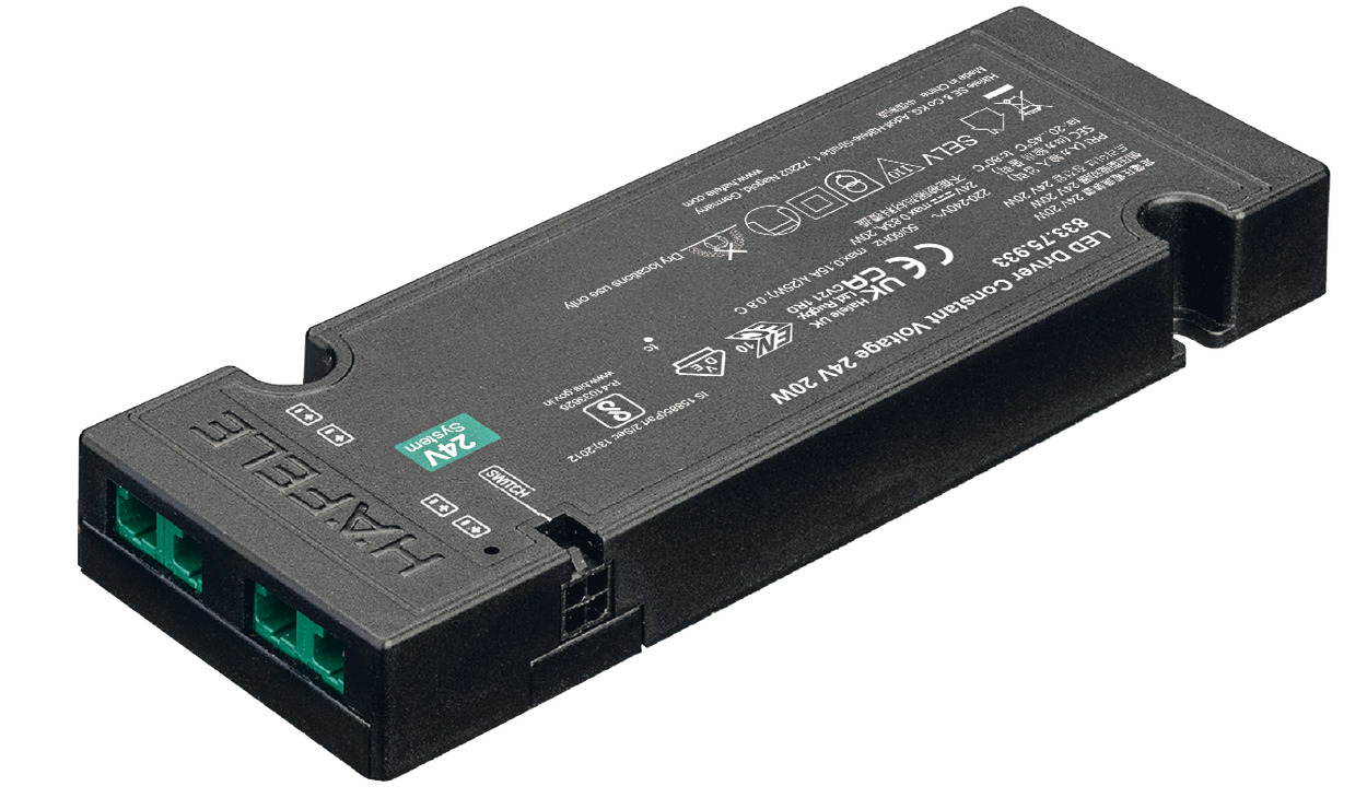Bộ nguồn Loox5 ECO 220-240V/24V/20W Hafele 833.75.933