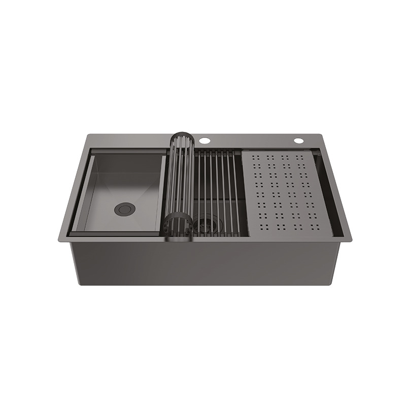 Chậu SUS WS R10 HS25-SSN1S-7650 _đen Hafele 567.24.485