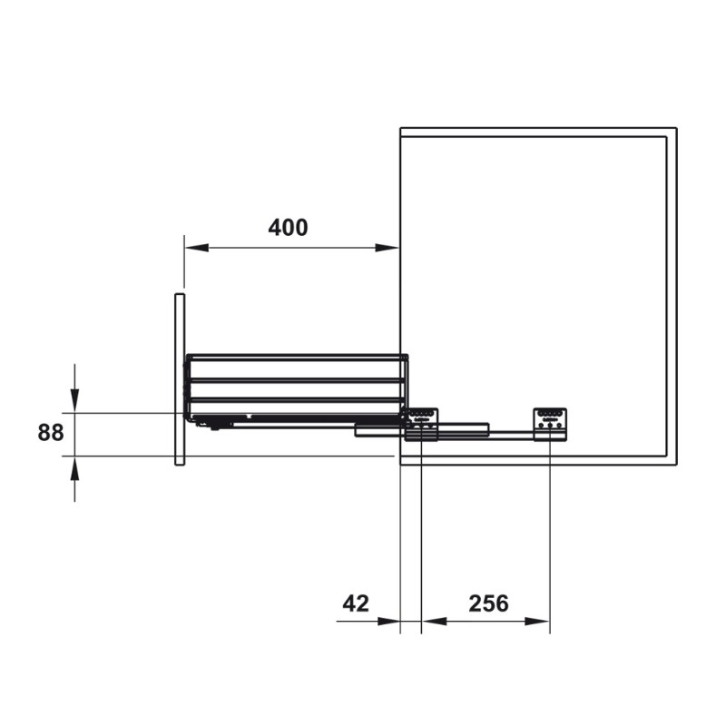 Rổ Đựng Chén Đĩa Cappella 600mm Hafele 549.08.003