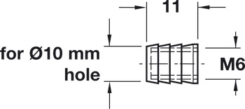 Tắc kê thân ốc liên kết Hafele 039.33.266